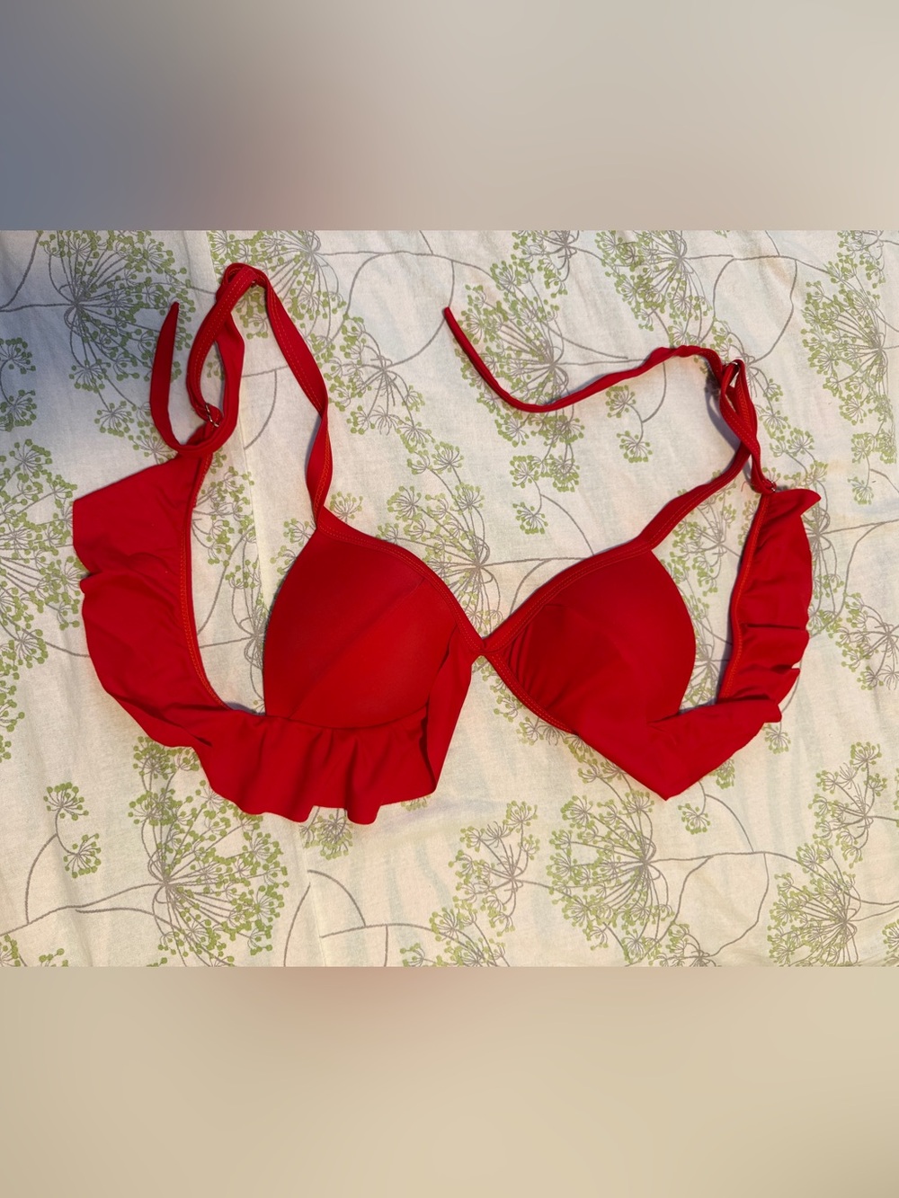 SHEIN Red Bikini Top Size Medium New never worn